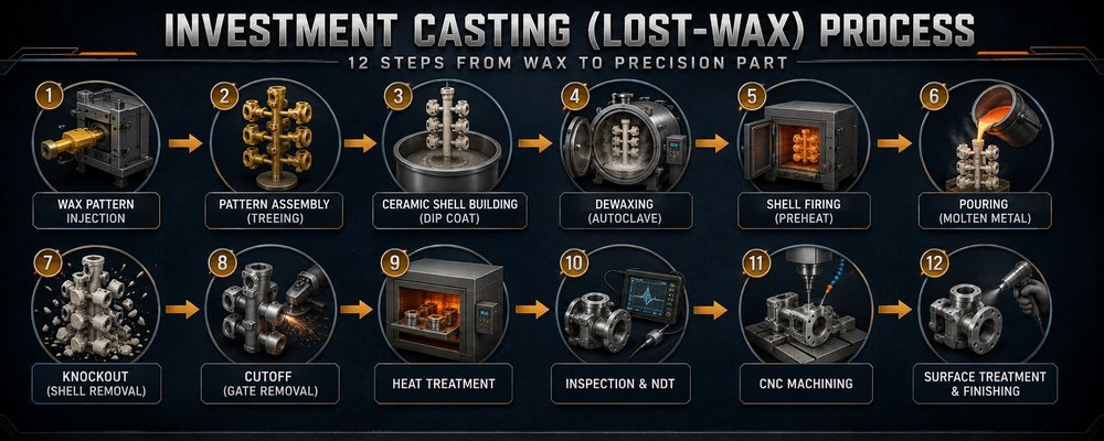 Investment casting step by step process