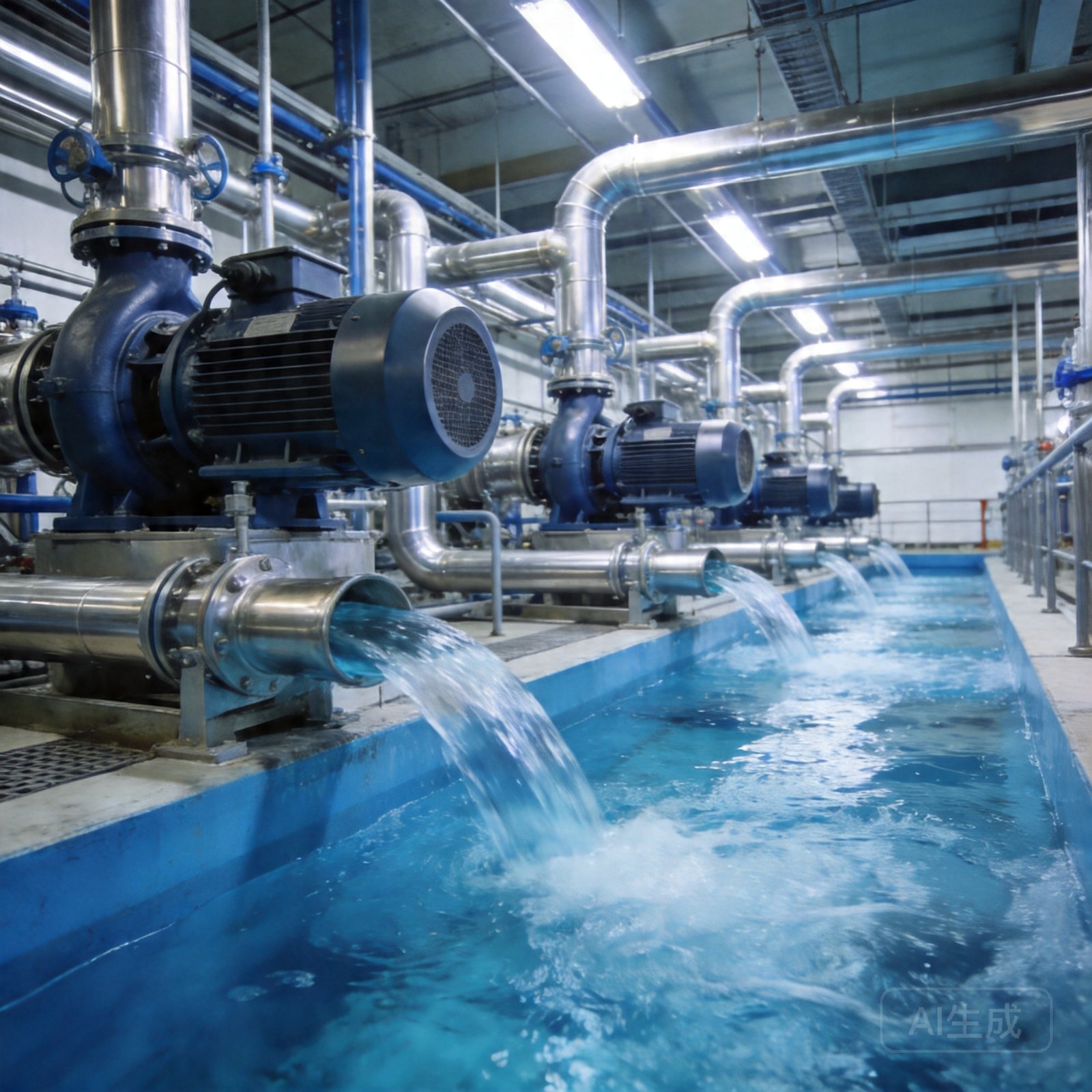Water treatment pump and valve corrosion-resistant stainless steel castings